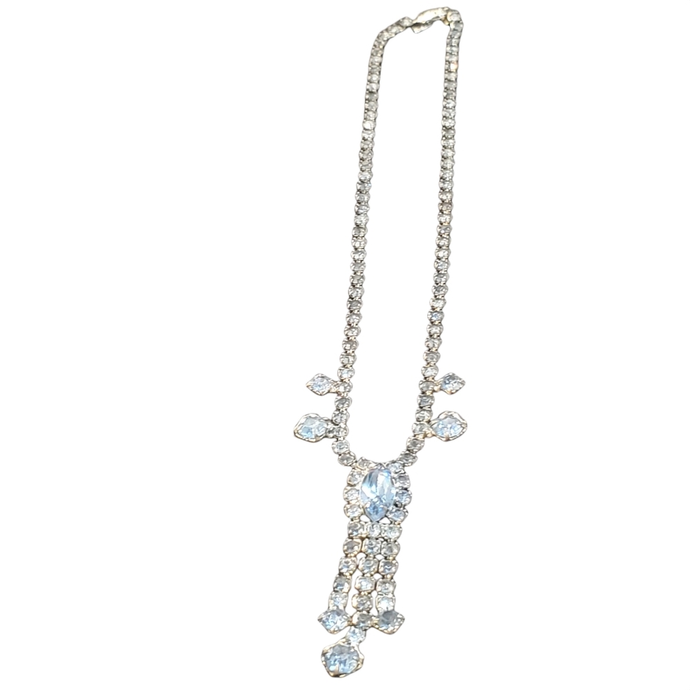 Antique Necklace with a Aqua Stones Costume